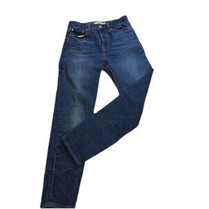 Levi's Premium Wedgie Women Size 26W” Blue Denim Jeans Big E Year 2018 Buttonfly